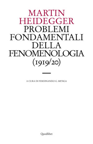 I PROBLEMI FONDAMENTALI DELLA FENOMENOLOGIA