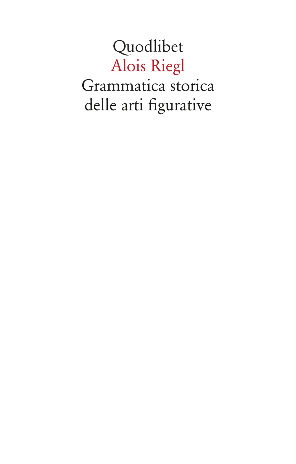 GRAMMATICA STORICA DELLE ARTI FIGURATIVE