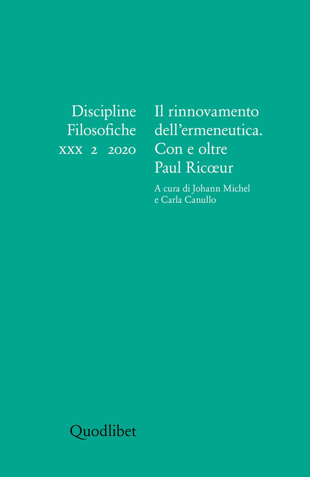 DISCIPLINE FILOSOFICHE. EDIZ. ITALIANA, FRANCESE E INGLESE (2020)