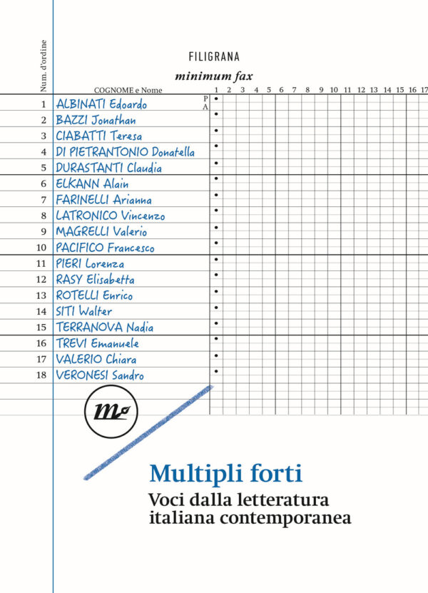 MULTIPLI FORTI. VOCI DALLA LETTERATURA ITALIANA CONTEMPORANEA