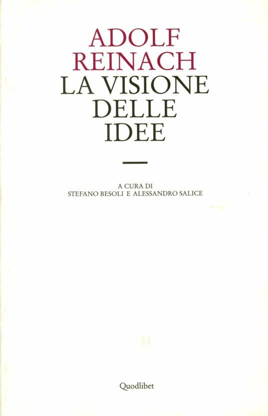 LA VISIONE DELLE IDEE