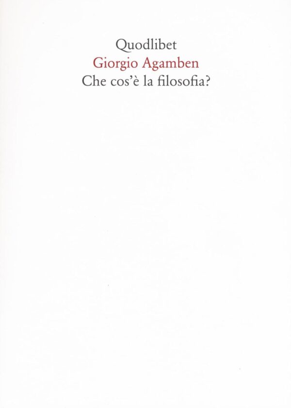 CHE COS'E' LA FILOSOFIA