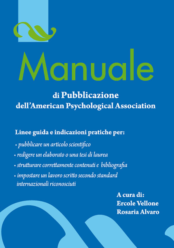 MANUALE DI PUBBLICAZIONE DELL'AMERICAN PSYCHOLOGICAL ASSOCIATION