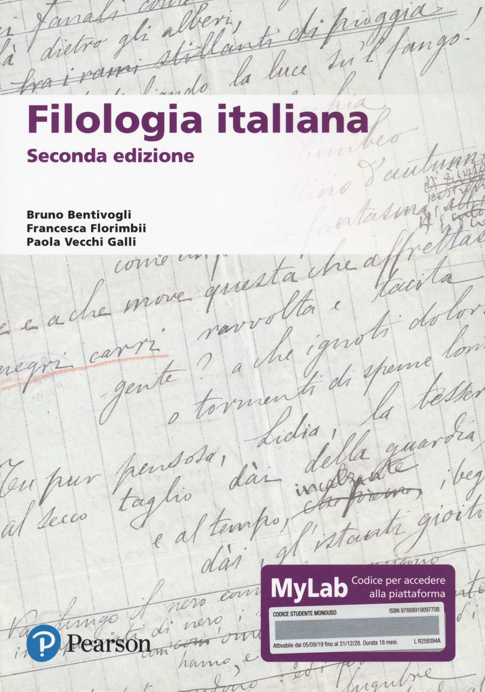 FILOLOGIA ITALIANA. EDIZ. MYLAB
