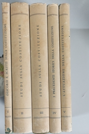 DISCORSI E SCRITTI SULLA COSTITUZIONE, 5 VOLUMI
