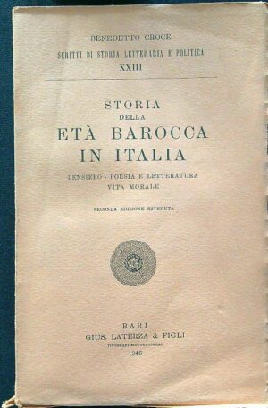STORIA DELL'ETÃ  BAROCCA IN ITALIA