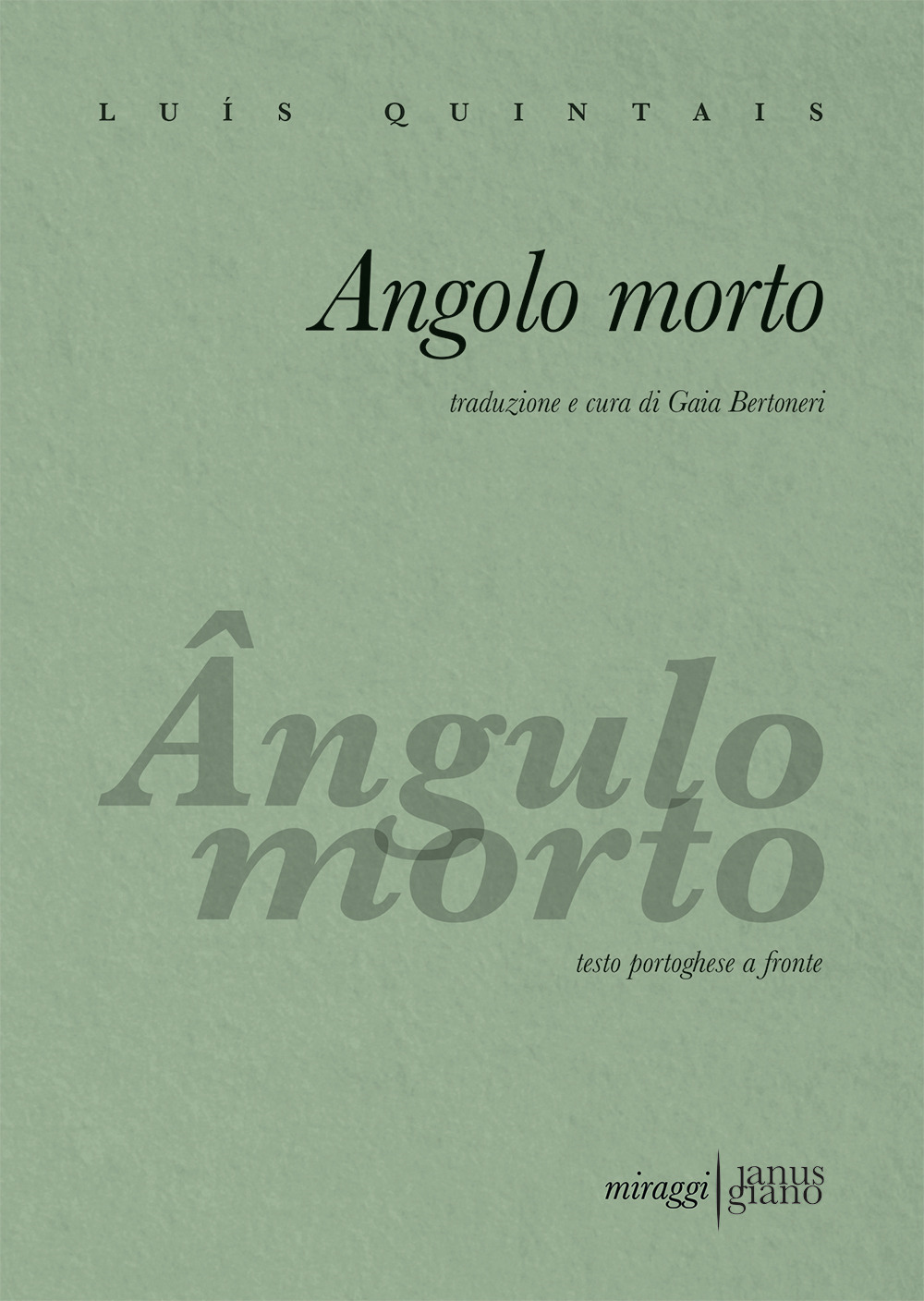 ANGOLO MORTO. TESTO PORTOGHESE A FRONTE
