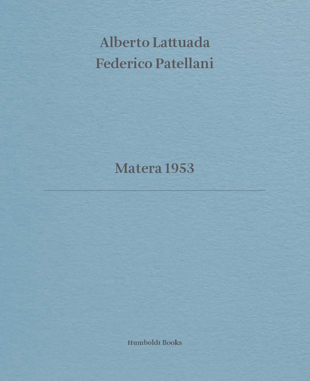 MATERA 1953. EDIZ. ITALIANA E INGLESE