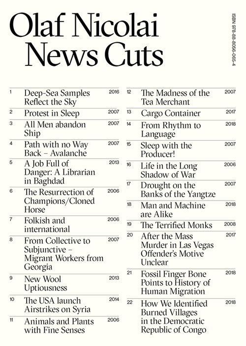 Olaf Nicolai. News cuts. Ediz. illustrata