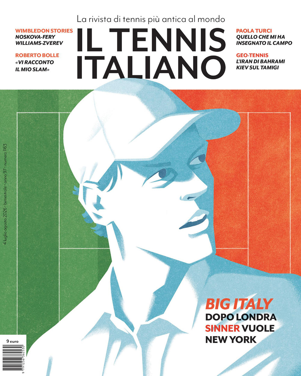 TENNIS ITALIANO. LUGLIO-AGOSTO ANNO 97 NUMERO 1163 (2026) (IL)