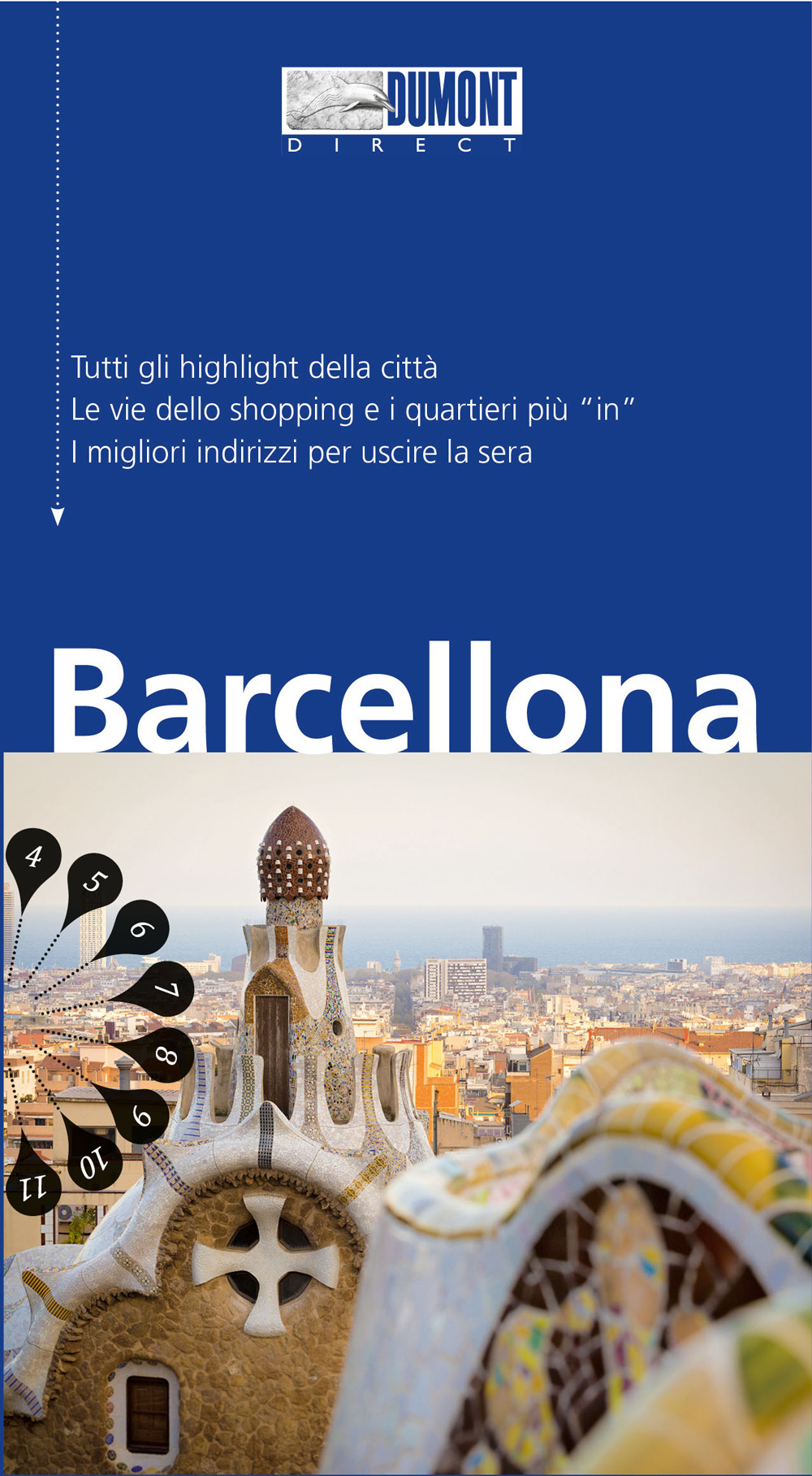 BARCELLONA. CON CARTA GEOGRAFICA RIPIEGATA